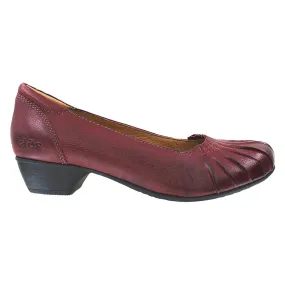 Women's Taos Calypso Deep Red Leather