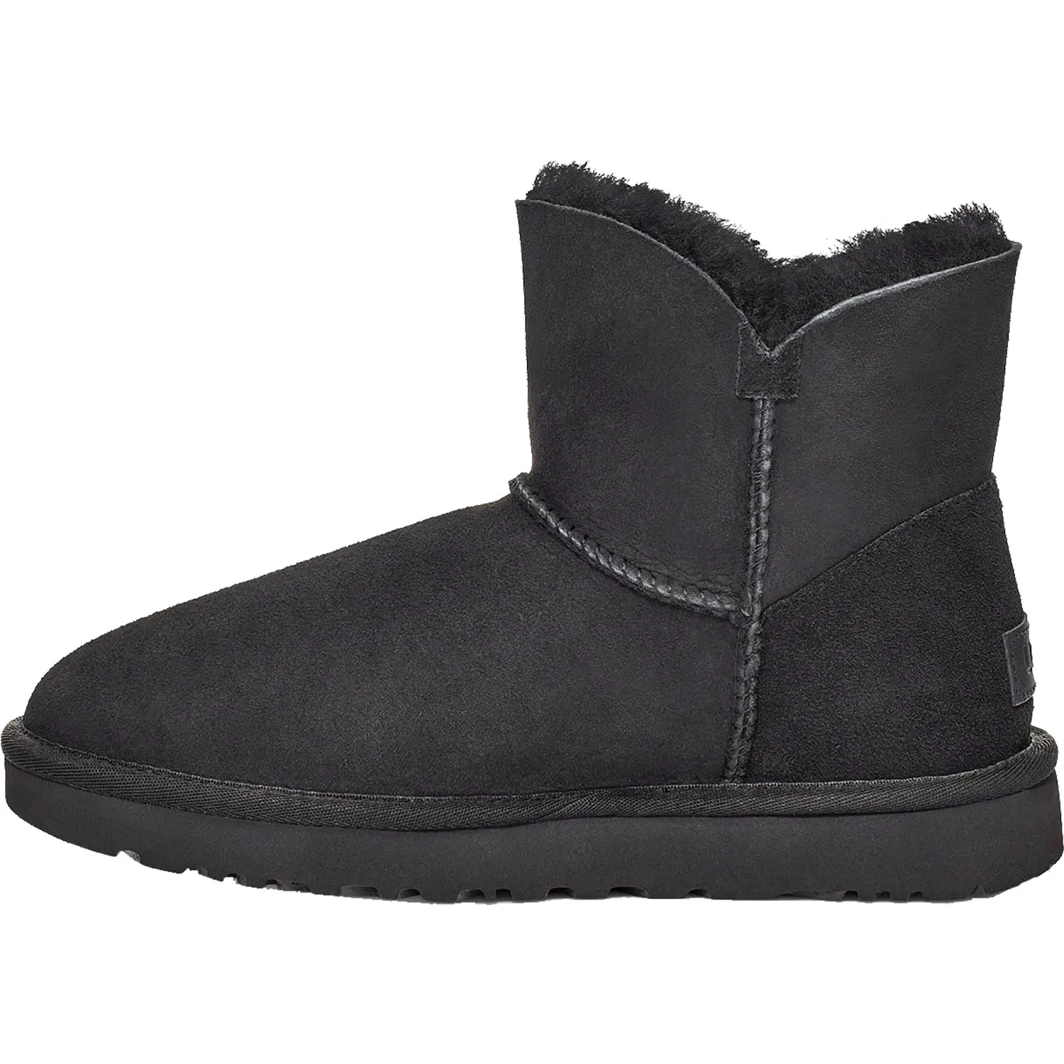 Women's UGG Bailey Zip Mini Black Sheepskin