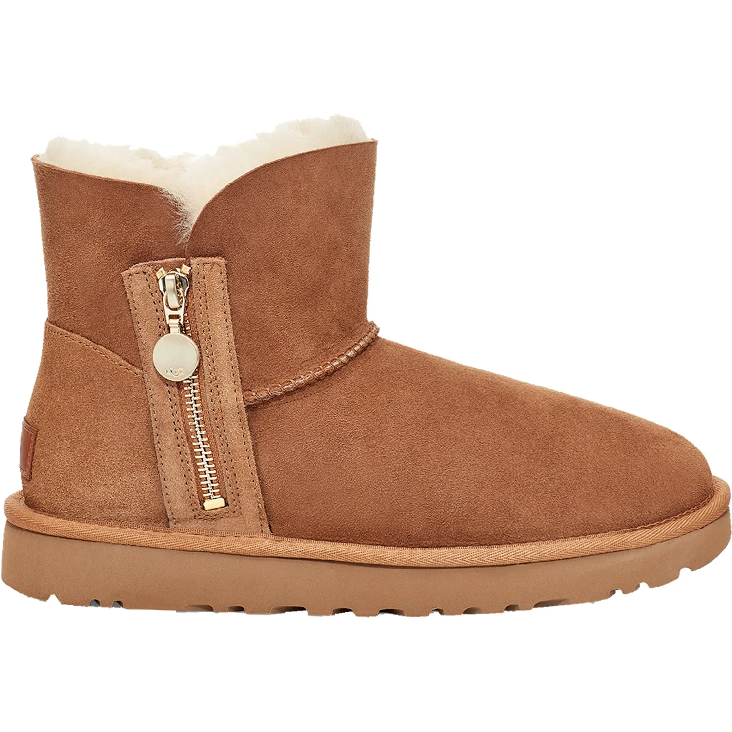 Women's UGG Bailey Zip Mini Chestnut Sheepskin