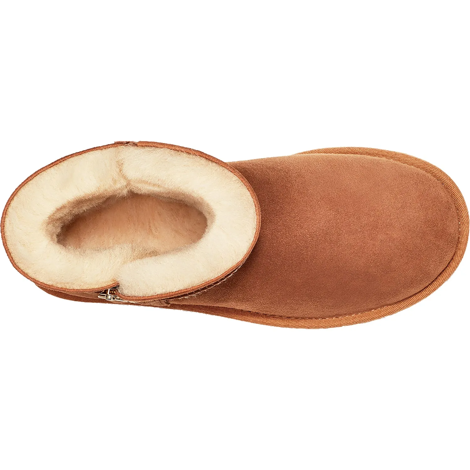 Women's UGG Bailey Zip Mini Chestnut Sheepskin